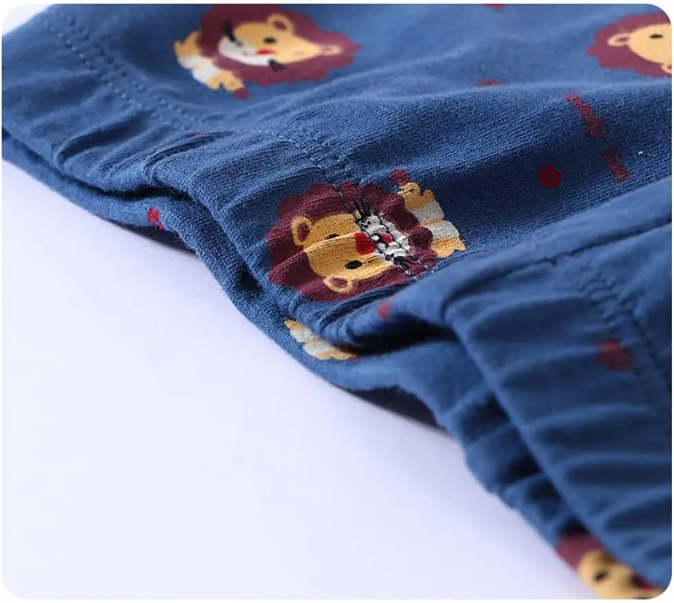 ABALACOCO Big Girls Boys 3 Sets (6pcs) Cotton Longs Sleeve Undershirts Autumn Winter Thermal Underwear Pants Suit 4-10T
