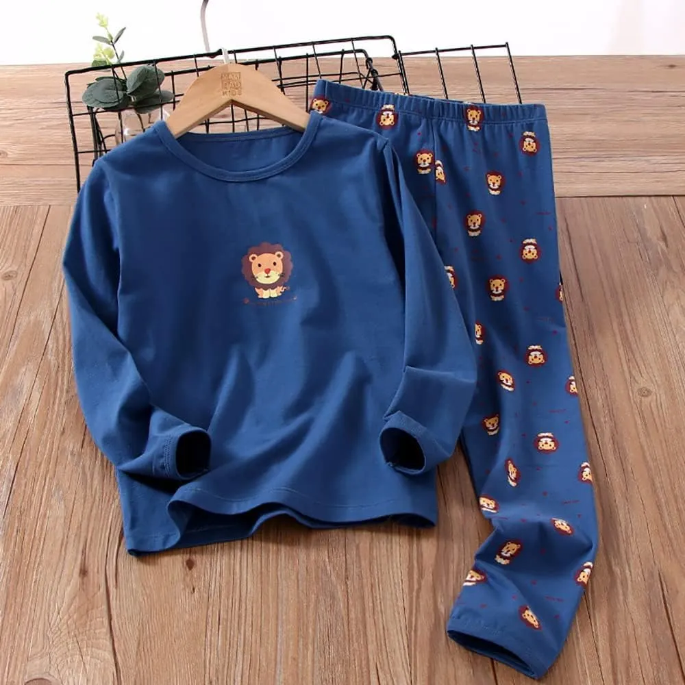 ABALACOCO Big Girls Boys 3 Sets (6pcs) Cotton Longs Sleeve Undershirts Autumn Winter Thermal Underwear Pants Suit 4-10T