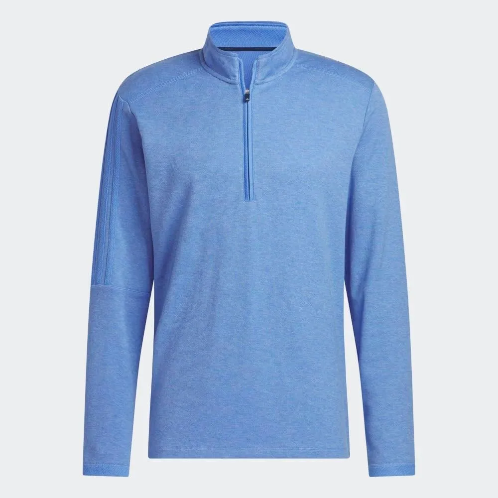 adidas Men's 3-Stripes Quarter Zip Golf Pullover