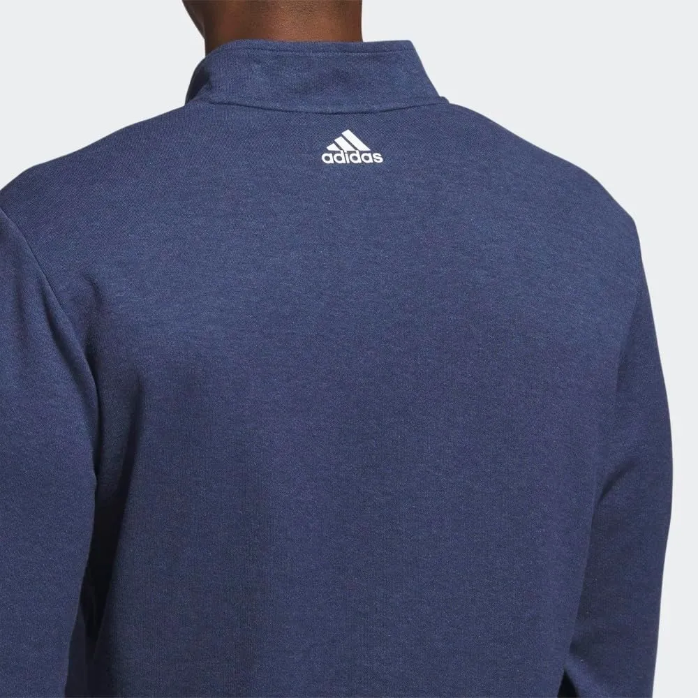 adidas Men's 3-Stripes Quarter Zip Golf Pullover