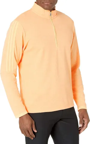 adidas Men's 3-Stripes Quarter Zip Golf Pullover