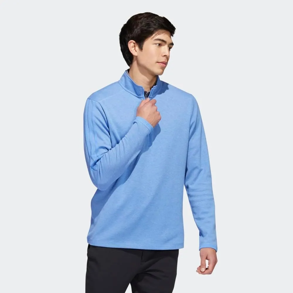 adidas Men's 3-Stripes Quarter Zip Golf Pullover