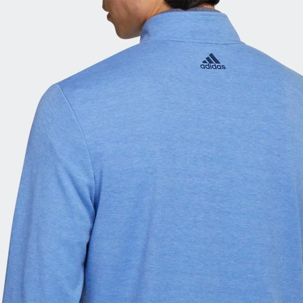 adidas Men's 3-Stripes Quarter Zip Golf Pullover