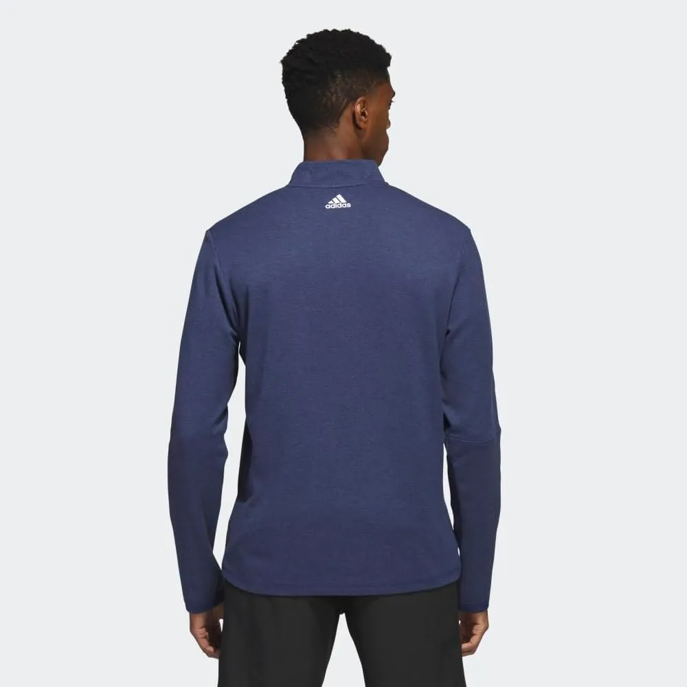 adidas Men's 3-Stripes Quarter Zip Golf Pullover