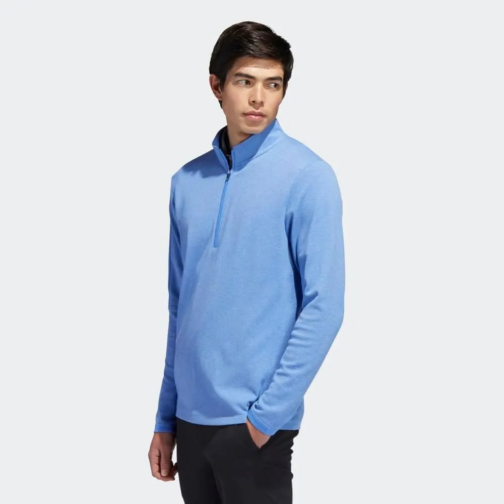 adidas Men's 3-Stripes Quarter Zip Golf Pullover