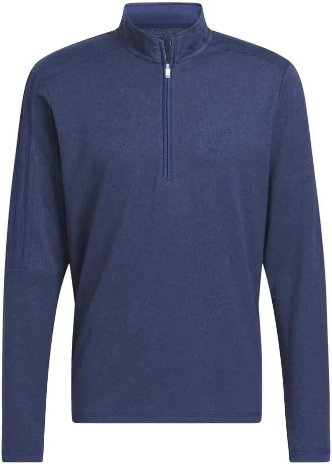 adidas Men's 3-Stripes Quarter Zip Golf Pullover