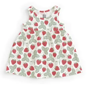 Alna Baby Dress, Strawberries Red & Green