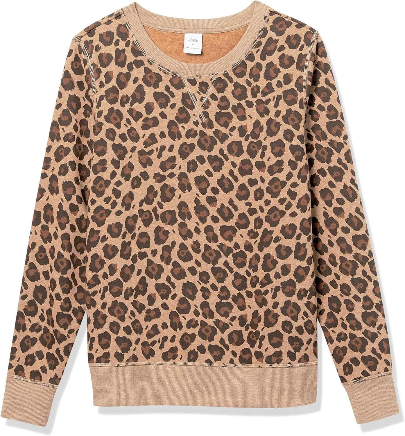 Amazon Essentials Women's Fleece Crewneck Sweatshirt (Available in Plus Size)