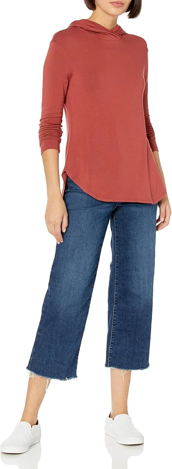 Amazon Essentials Women's Supersoft Terry Essentials Hoodie, Standard-Fit Long-Sleeve Pullover