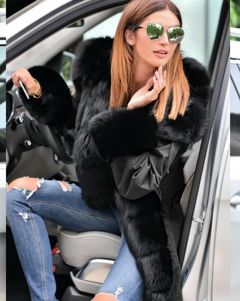 Aoxwomens Womens Winter Down Coat Light Puffer Jacket Warm Thicken Fleece Lined Long Parka Fuzzy Wrap Overcoat