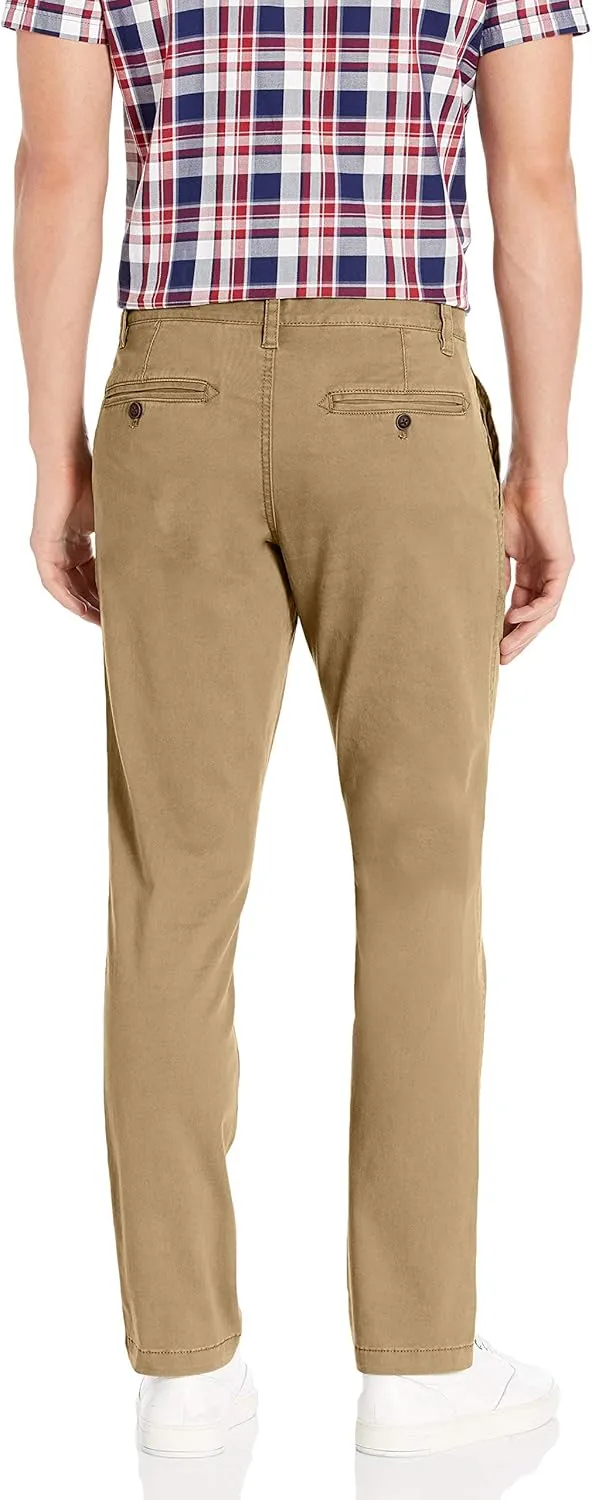 Arrow Men's American Heritage Washed Twill Slim Chino