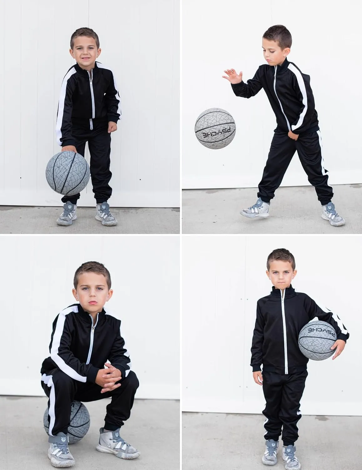 Arshiner Boy's 2 Pieces Full Zip Tracksuits Stylish Sport Jogging Suits Jacket & Pants Sweatsuit Set for 5-13 Years