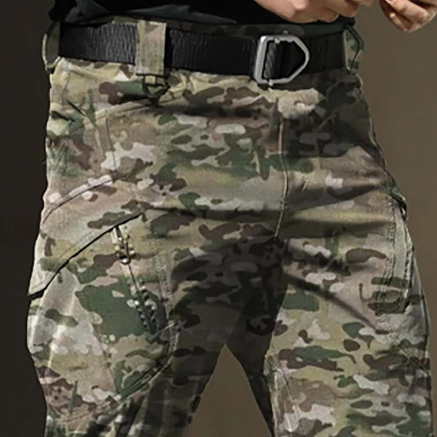 Athletic Pants for Men Men's Solid Color and Windproof and Rainproof Pants Winter Warm Straight Leg Gym Sweatpants