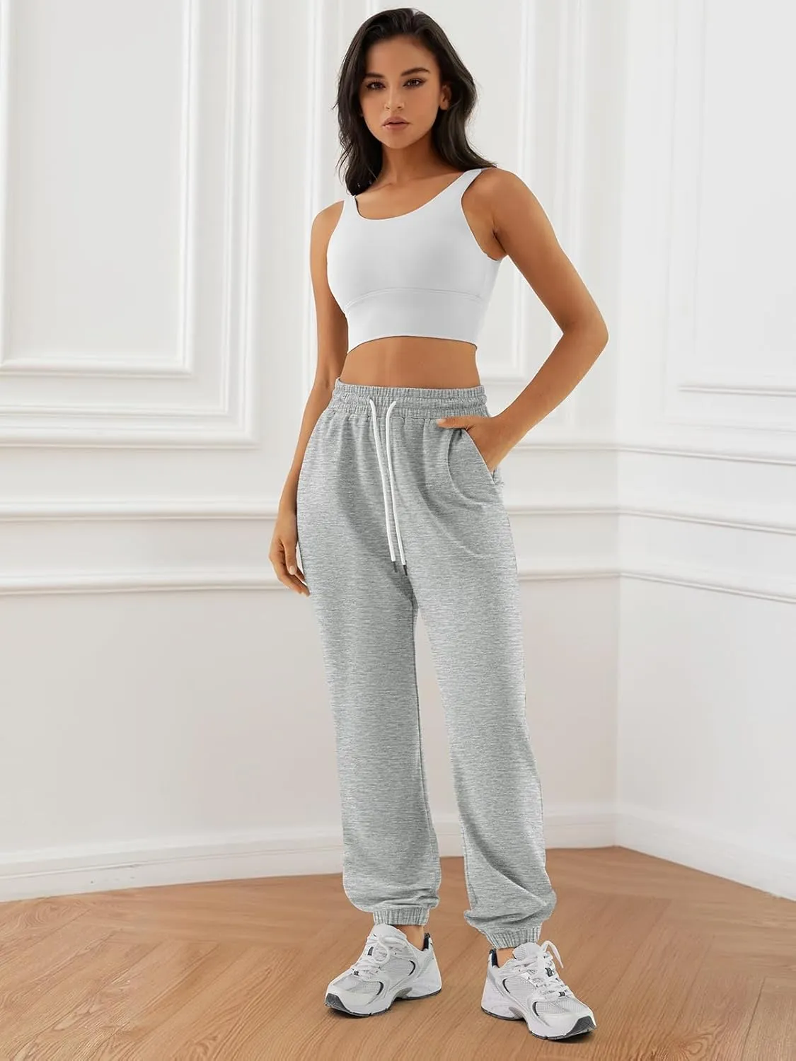 ATHMILE Sweatpants Women Baggy Joggers Workout Loose Lounge Lightweight Comfy Sweat High Waisted Athletic Pants