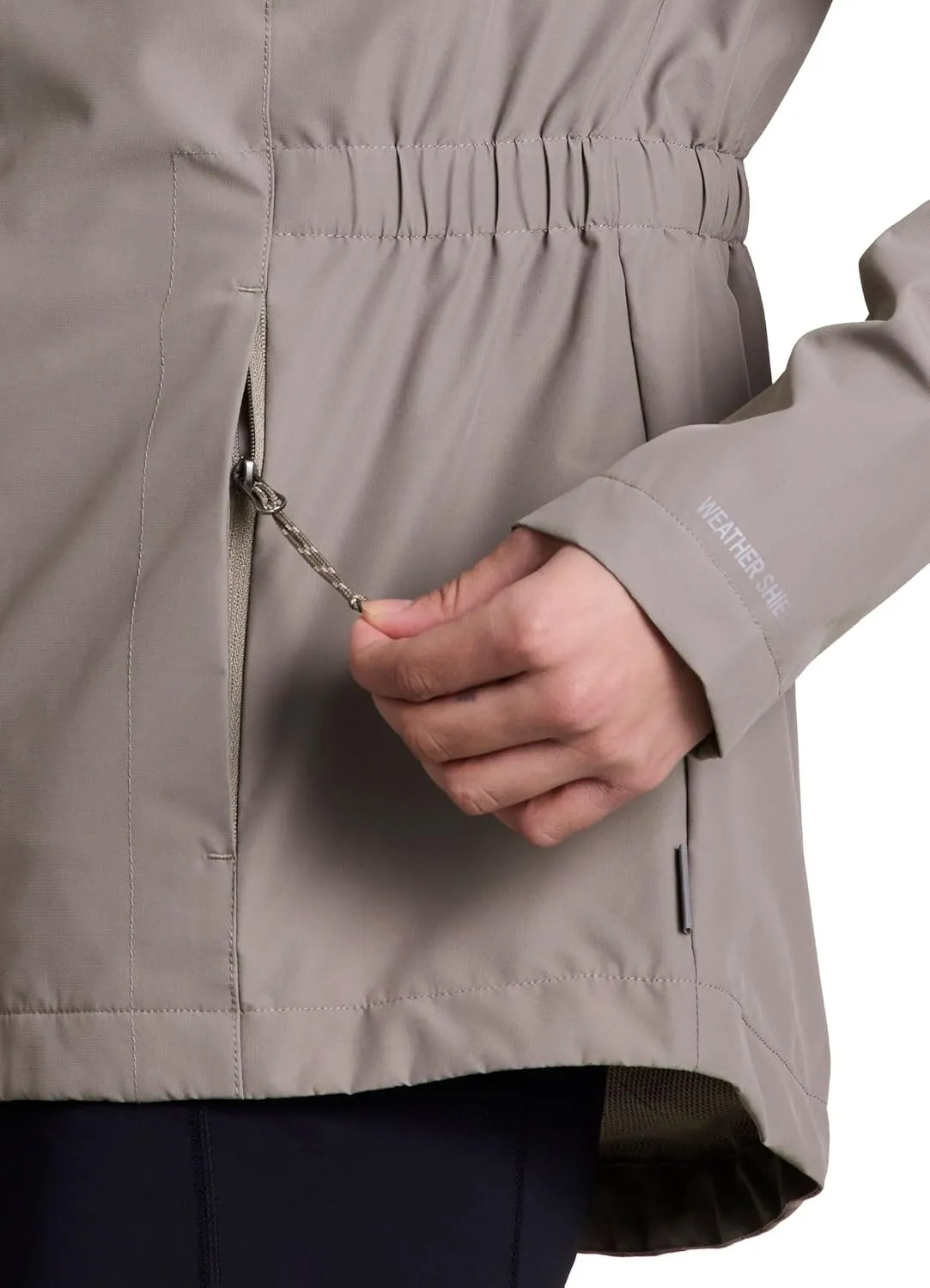 Avalanche Women's Lightweight Convertible Hood Zip Up Jacket With Zipper Pockets