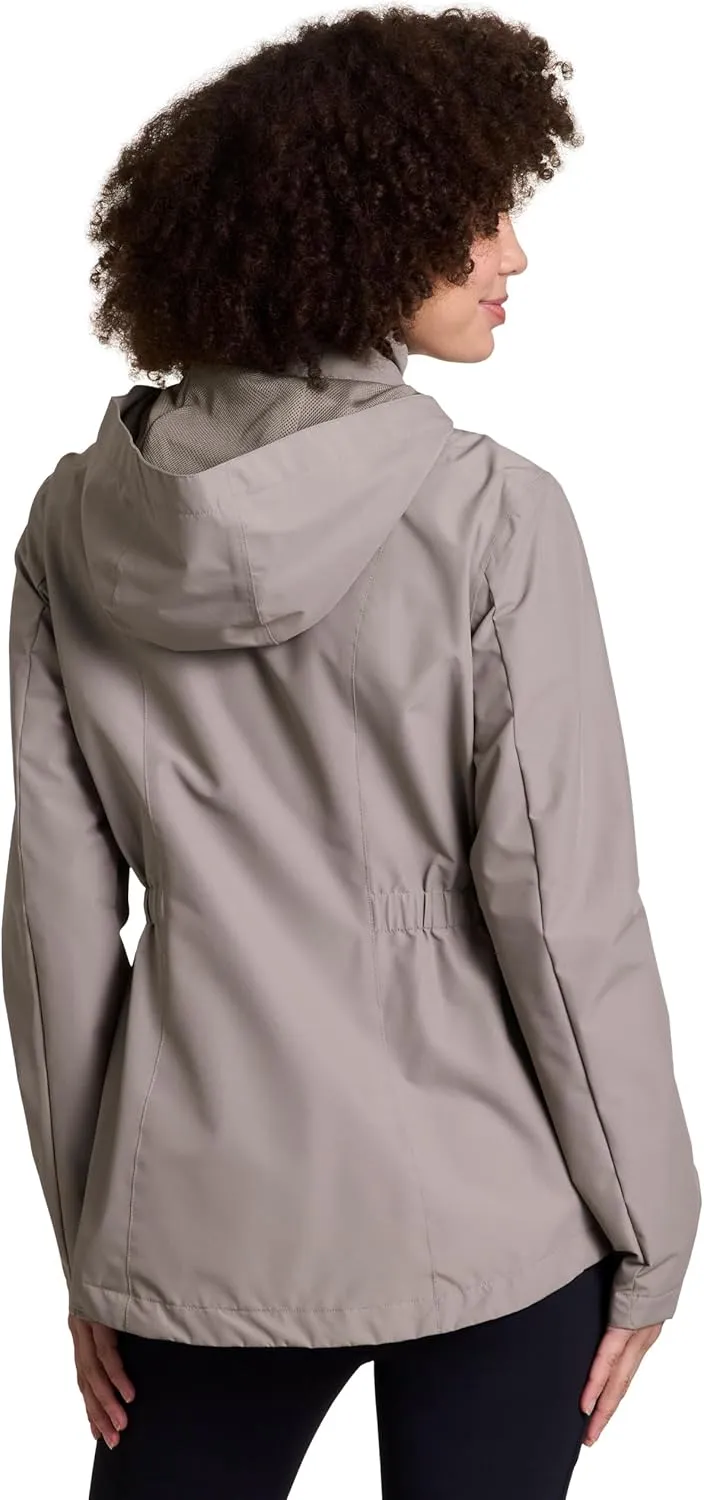 Avalanche Women's Lightweight Convertible Hood Zip Up Jacket With Zipper Pockets