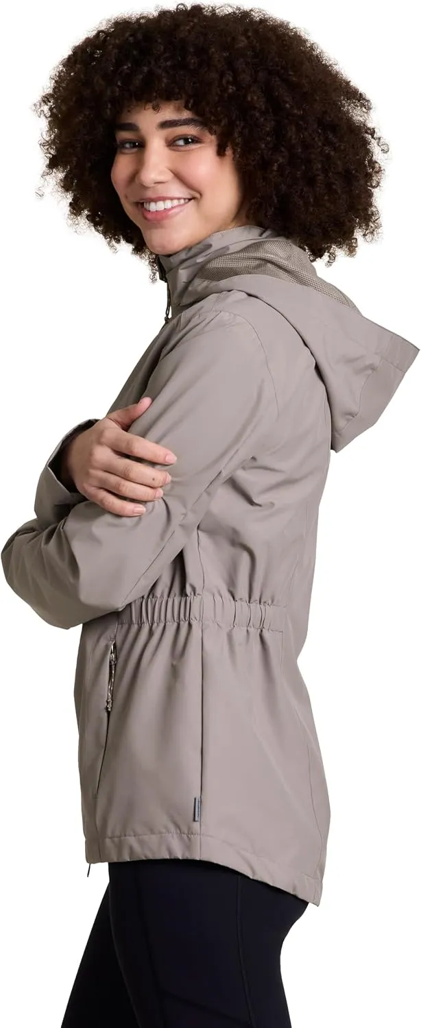 Avalanche Women's Lightweight Convertible Hood Zip Up Jacket With Zipper Pockets