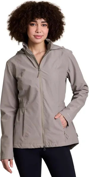 Avalanche Women's Lightweight Convertible Hood Zip Up Jacket With Zipper Pockets