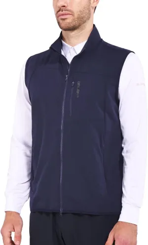 baleaf Men's Golf Vest Lightweight Sleeveless Running Stretch Breathable Running 5 Zip Pockets Windproof Hiking Outwear