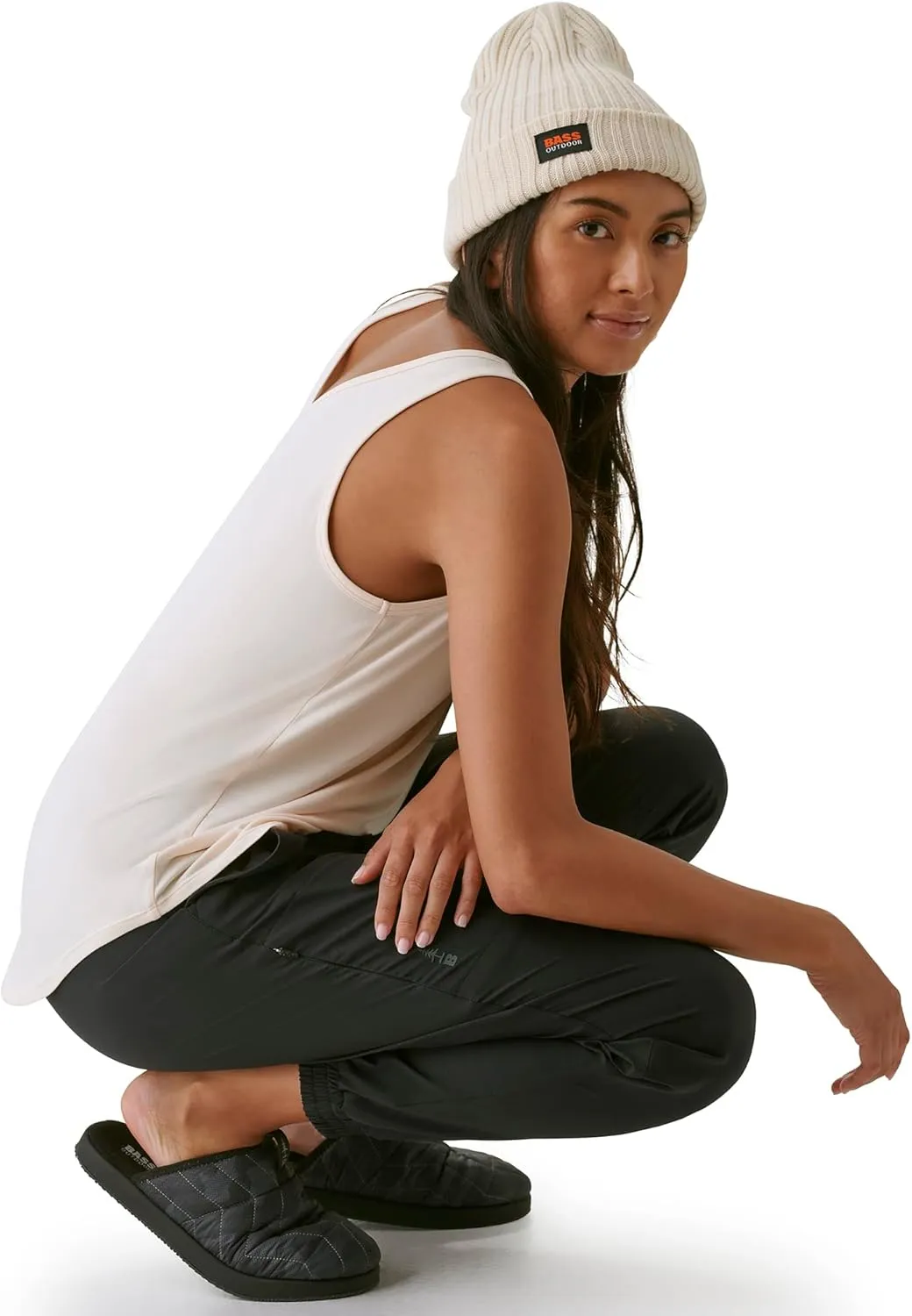BASS OUTDOOR Womens Pants  Lightweight Joggers with Elastic Waist