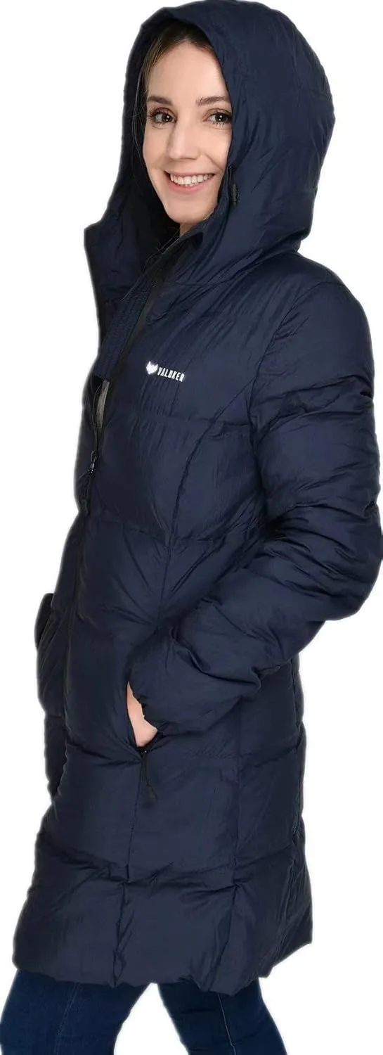 Beinia Women's Seamless Hooded Down Coat Jacket Puffer Parka Jacket