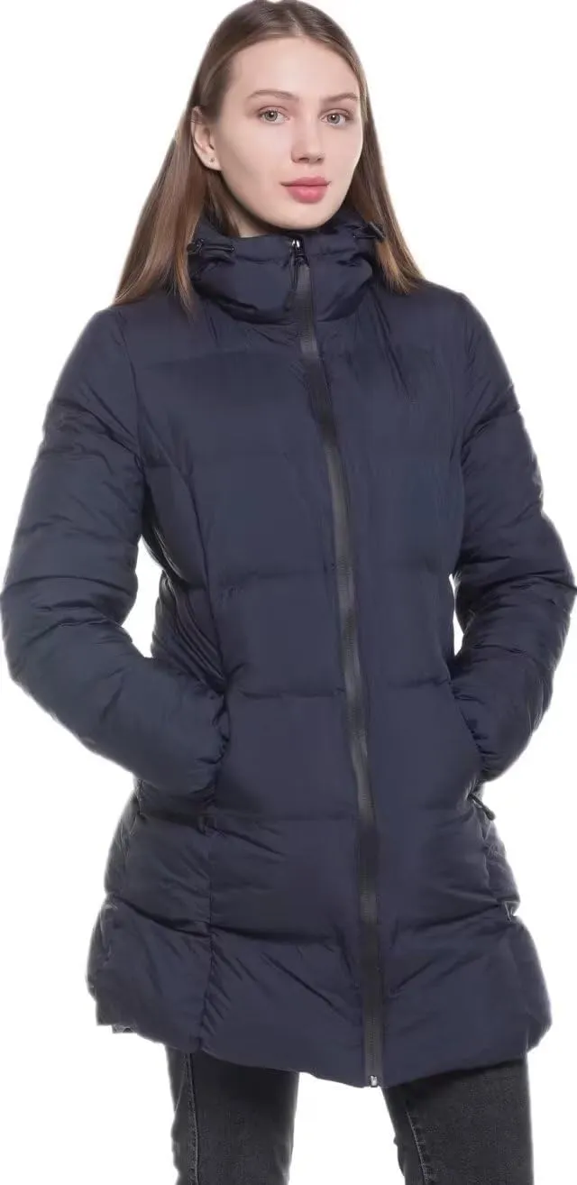 Beinia Women's Seamless Hooded Down Coat Jacket Puffer Parka Jacket