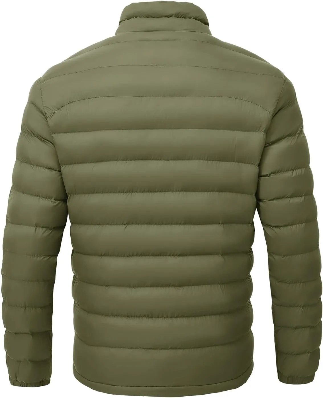 BGOWATU Men's Lightweight Packable Puffer Jacket Warm Winter Jacket for Men Down Alternative Puffy Coat
