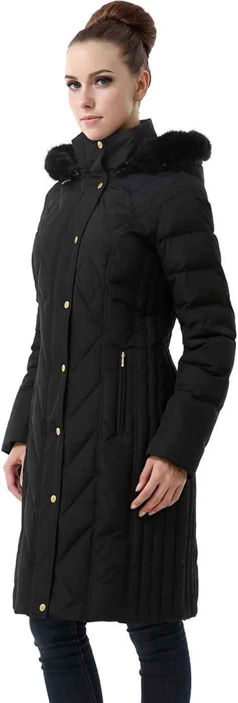 BGSD Women Addi Waterproof Hooded Long Down Parka Coat Novelty Winter Jacket - Regular & Plus Size