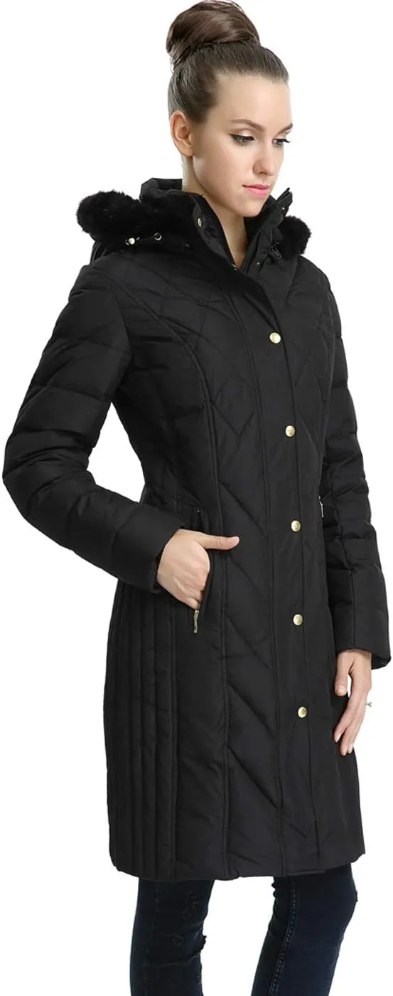 BGSD Women Addi Waterproof Hooded Long Down Parka Coat Novelty Winter Jacket - Regular & Plus Size