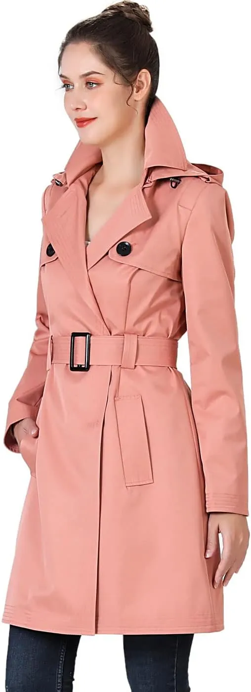 BGSD Women Gabby Waterproof Hooded Trench Coat - Regular & Plus Size