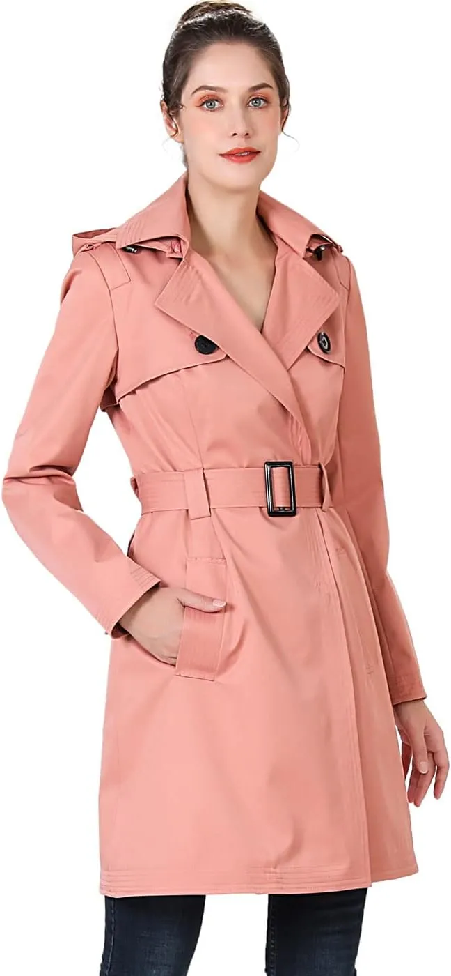 BGSD Women Gabby Waterproof Hooded Trench Coat - Regular & Plus Size