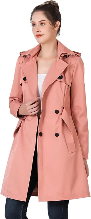 BGSD Women Gabby Waterproof Hooded Trench Coat - Regular & Plus Size