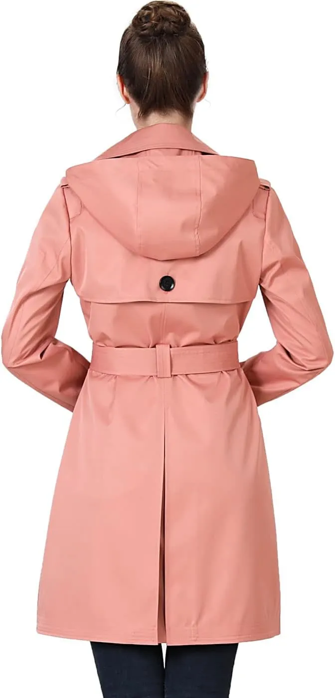 BGSD Women Gabby Waterproof Hooded Trench Coat - Regular & Plus Size