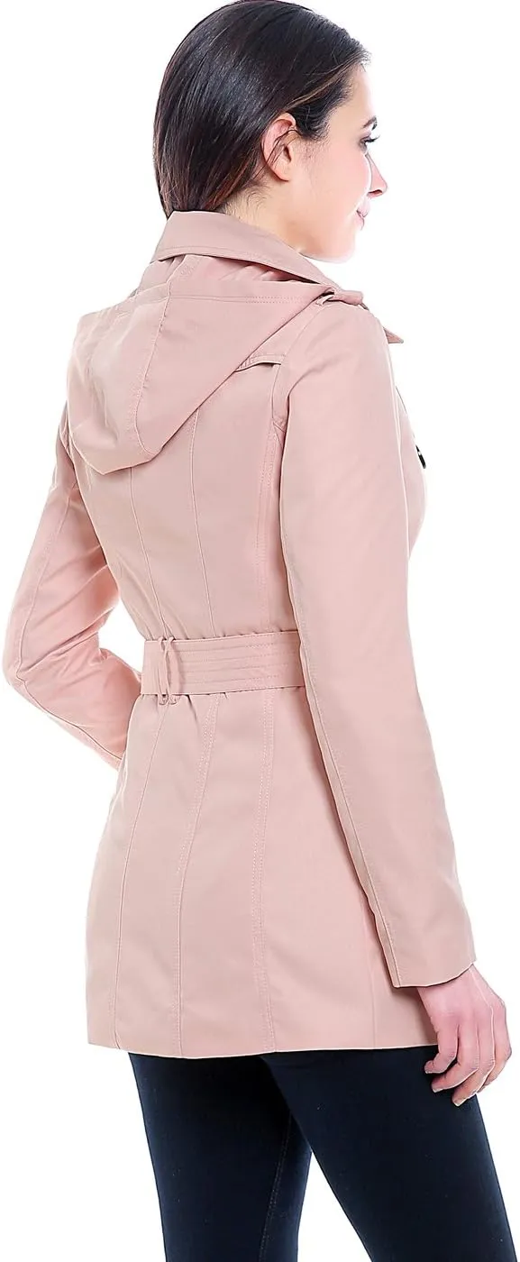 BGSD Women Tori Waterproof Hooded Short Trench Coat