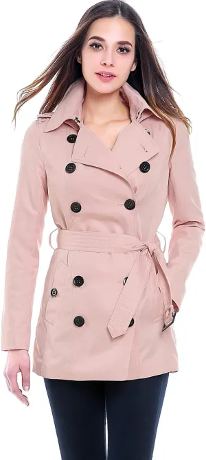 BGSD Women Tori Waterproof Hooded Short Trench Coat