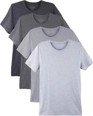 Bolter 4 Pack Men's Everyday Cotton Blend Short Sleeve T-Shirt