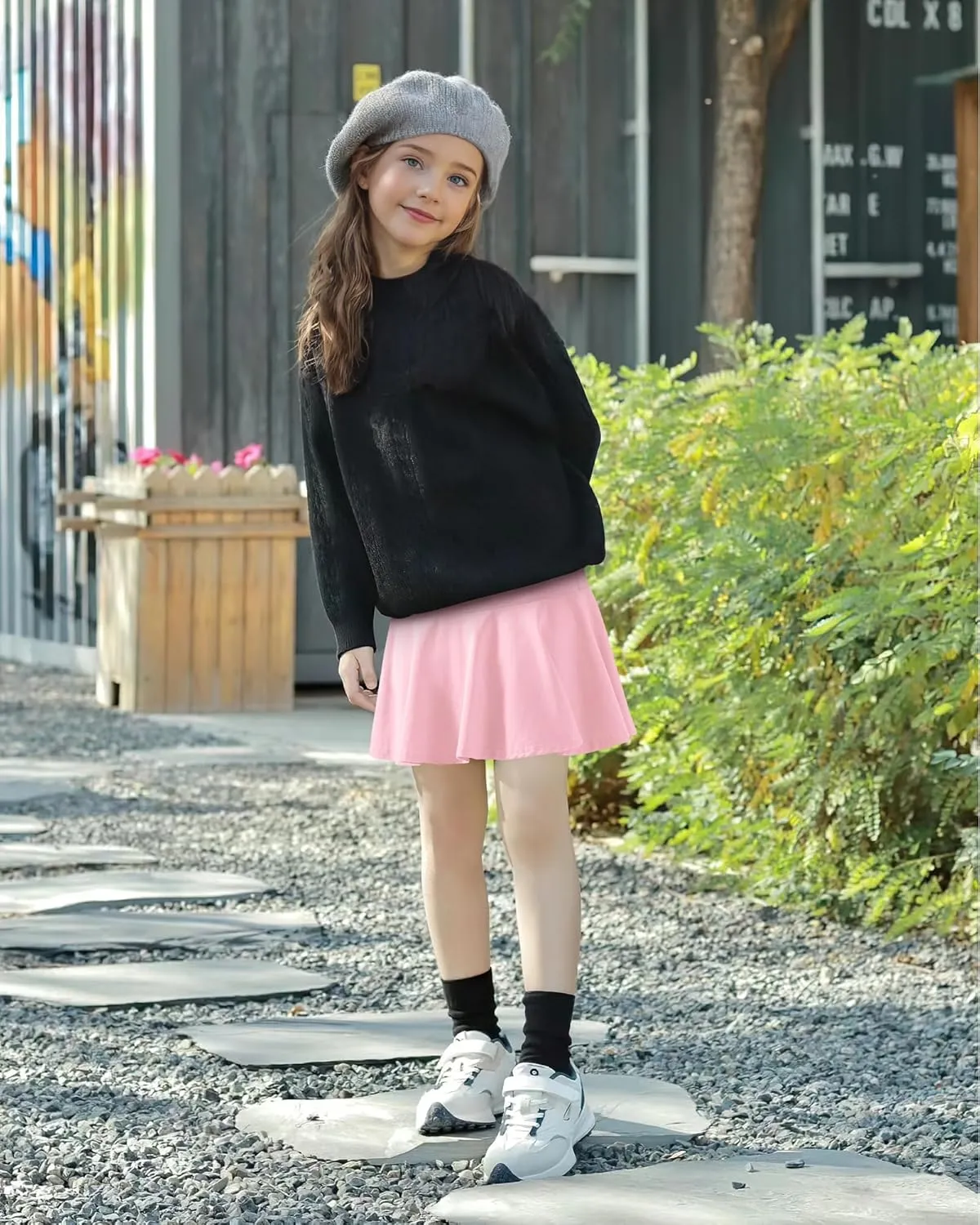 BOOPH 2 Pack Little Girls Athletic Uniform Skorts French Tennis Golf Skirts with Shorts for Toddler