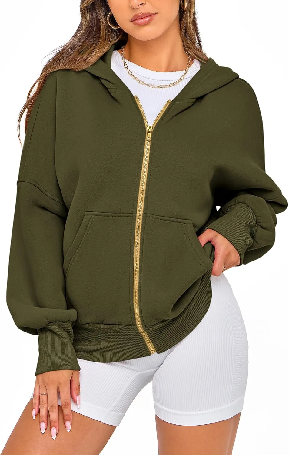 BTFBM Womens Zip Up Hoodies Long Sleeve Fashion Sweatshirt Fleece Y2K Hooded Jacket 2025 Trendy Fall Spring Clothes