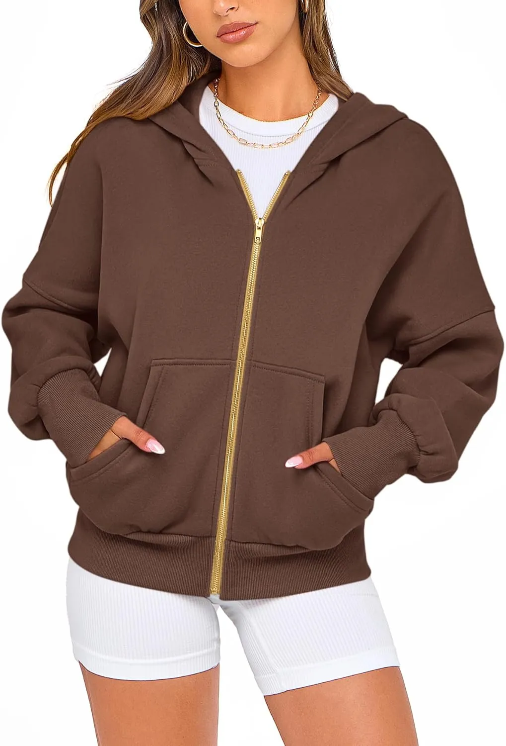 BTFBM Womens Zip Up Hoodies Long Sleeve Fashion Sweatshirt Fleece Y2K Hooded Jacket 2025 Trendy Fall Spring Clothes