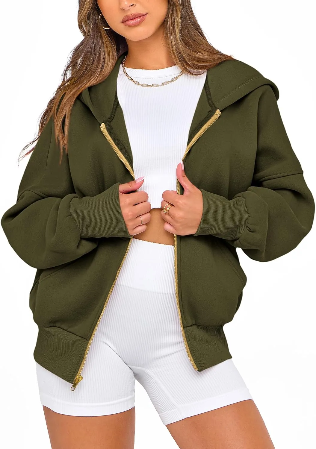 BTFBM Womens Zip Up Hoodies Long Sleeve Fashion Sweatshirt Fleece Y2K Hooded Jacket 2025 Trendy Fall Spring Clothes