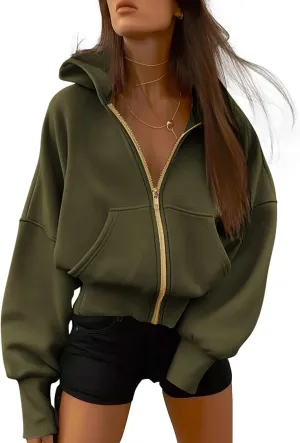 BTFBM Womens Zip Up Hoodies Long Sleeve Fashion Sweatshirt Fleece Y2K Hooded Jacket 2025 Trendy Fall Spring Clothes