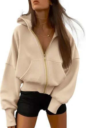 BTFBM Womens Zip Up Hoodies Long Sleeve Fashion Sweatshirt Fleece Y2K Hooded Jacket 2025 Trendy Fall Spring Clothes