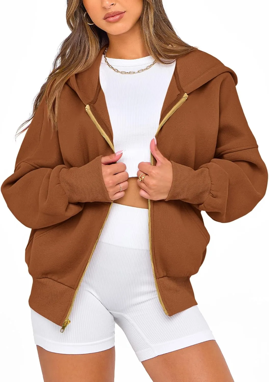 BTFBM Womens Zip Up Hoodies Long Sleeve Fashion Sweatshirt Fleece Y2K Hooded Jacket 2025 Trendy Fall Spring Clothes