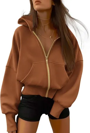 BTFBM Womens Zip Up Hoodies Long Sleeve Fashion Sweatshirt Fleece Y2K Hooded Jacket 2025 Trendy Fall Spring Clothes