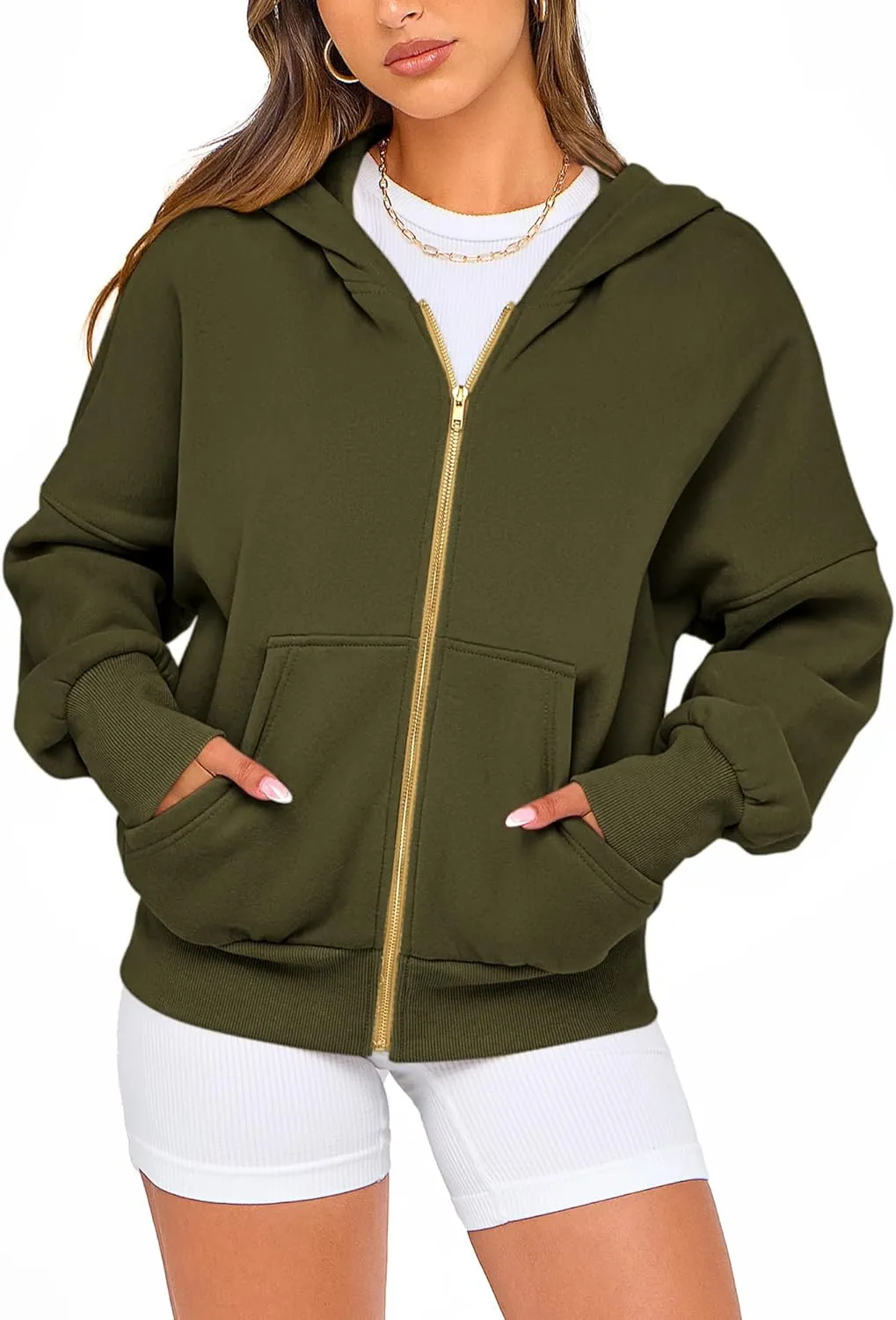 BTFBM Womens Zip Up Hoodies Long Sleeve Fashion Sweatshirt Fleece Y2K Hooded Jacket 2025 Trendy Fall Spring Clothes
