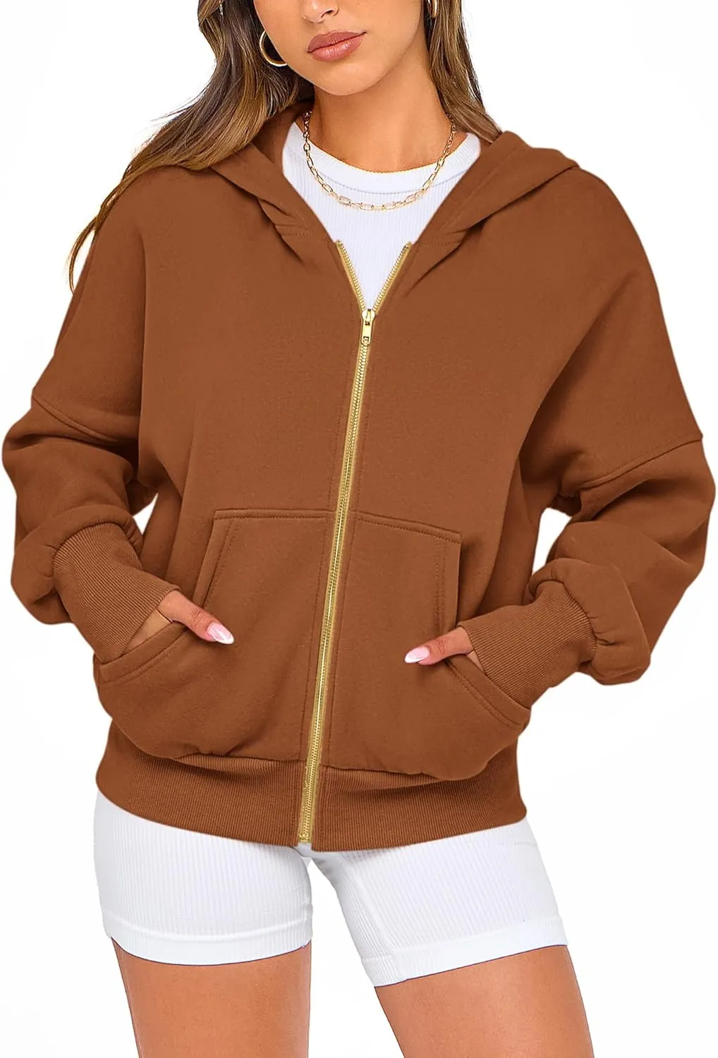 BTFBM Womens Zip Up Hoodies Long Sleeve Fashion Sweatshirt Fleece Y2K Hooded Jacket 2025 Trendy Fall Spring Clothes