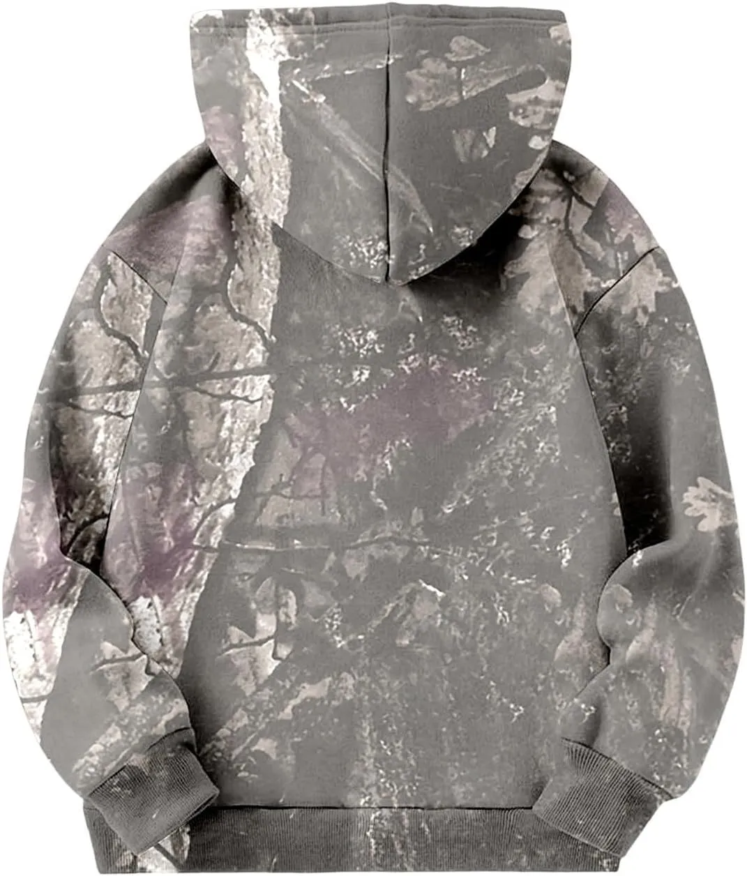 Camo Hoodies for Teen Girls Cute Sweatshirt Maple Leaf Print Oversized Fleece Sweatshirts Pullover Tops with Pocket