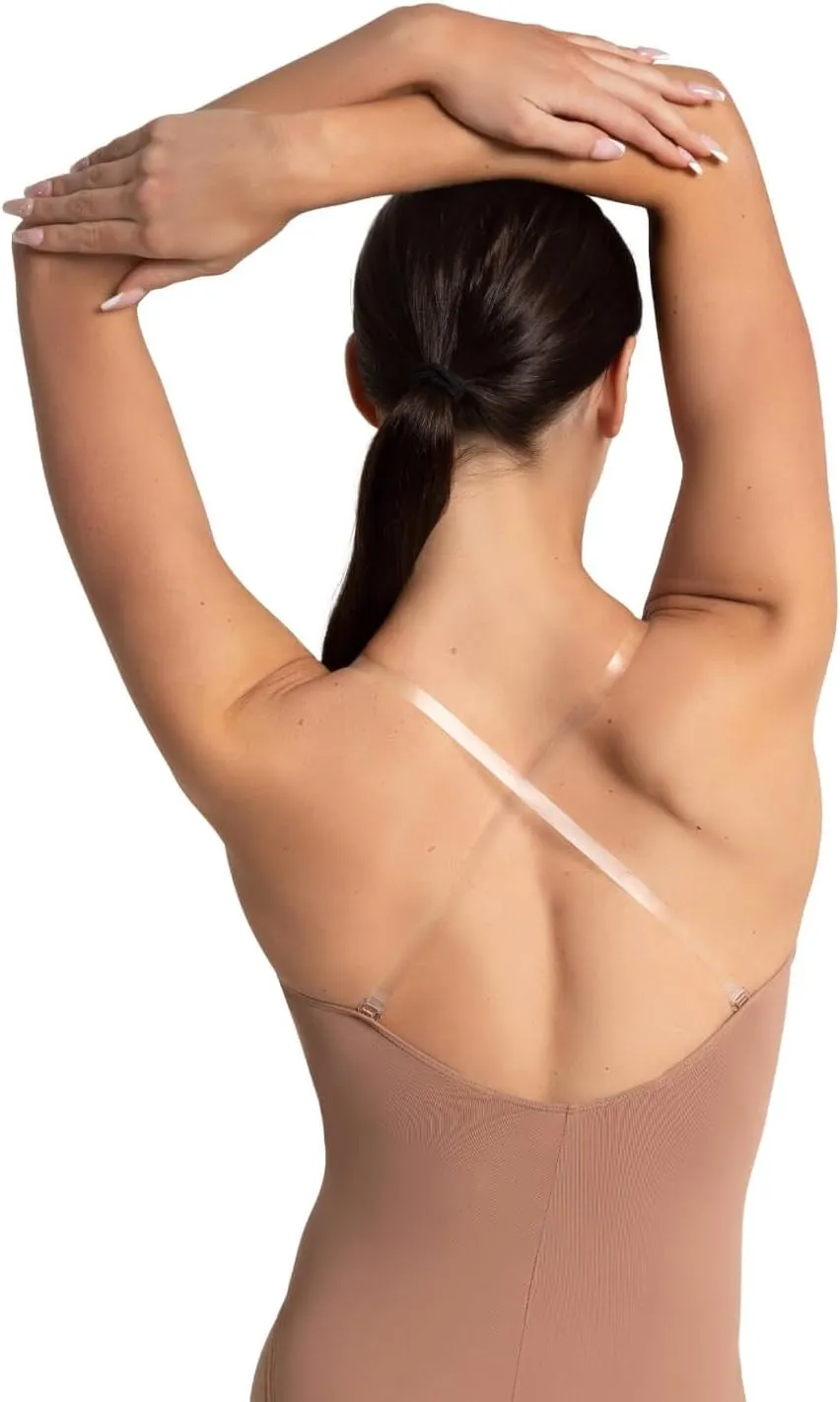 Capezio womens Camisole Leotard With Clear Transition Straps