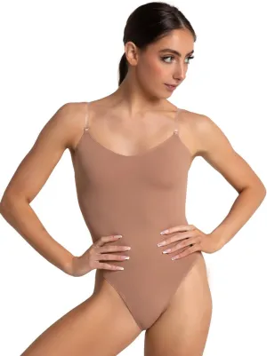 Capezio womens Camisole Leotard With Clear Transition Straps