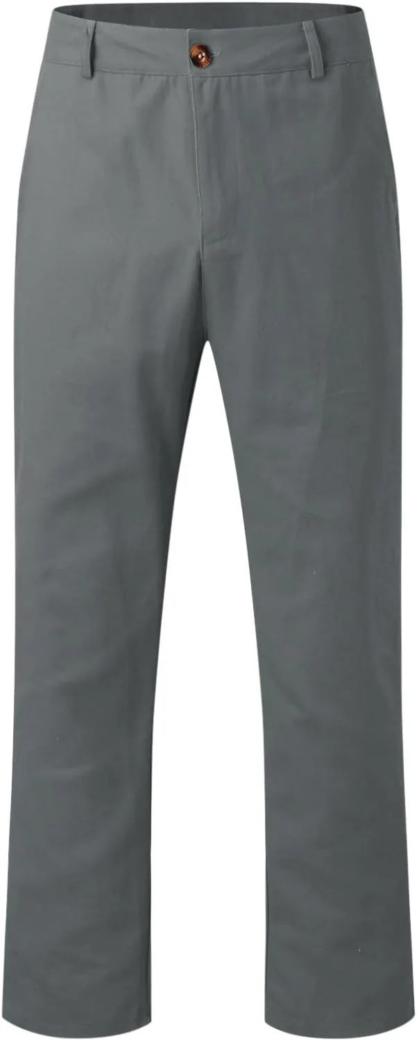 Cargo Pants for Men Big and Tall, with Pockets for Workout Jogging Running Men's Heavyweight Sweatpants Fleece Lined